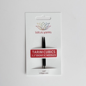 <span class=keywords><strong>Aiguilles</strong></span> à tricoter <span class=keywords><strong>circulaires</strong></span> interchangeables Lotus Yarns TARIM CUBICS Ebony 5" & 3.5" avec câble rotatif pour travaux manuels - Product Image 6