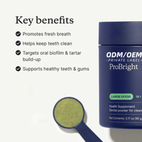 Polvo Dental para Perros OEM/ODM, Limpieza Dental Fácil, Elimina el Sarro y el Mal Aliento, Refrescante Natural para el Aliento de los Perros