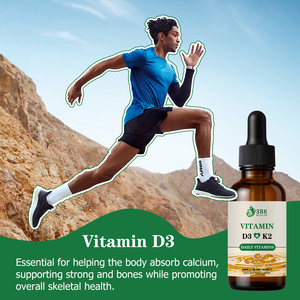 Gouttes liquides de Vitamine D3 K2 directement de l'usine, Vitamine D3 pour la force osseuse, distribution essentielle du calcium, santé osseuse optimale - Product Image 3