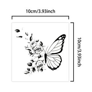 Farfalla <span class=keywords><strong>e</strong></span> fiore tatuaggio temporaneo Semi permanente tatuaggio impermeabile per 2 settimane realistico tatuaggio a base di erbe per il corpo del braccio - Product Image 2