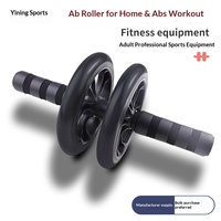 Roue de fitness à double rouleau, antidérapante et silencieuse, équipement d'exercice abdominal à domicile, pour une taille fine et des muscles en forme, directement de l'usine