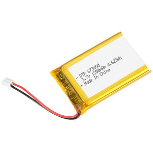 Batterie lipo <span class=keywords><strong>Rechargeable</strong></span> 673450 v, 3.7v, <span class=keywords><strong>1250mah</strong></span> pour humidificateur - Product Image 1