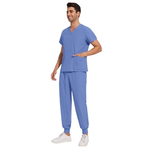 42021LW Oem pantalon de jogging à col en V extensible vêtements de sport pour femmes uniformes vintage gommages médicaux <span class=keywords><strong>anti</strong></span>-rides - Product Image 1