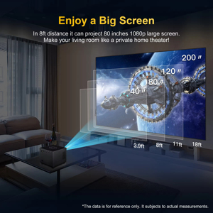 Mini Proyector Portátil X3 1080P HD Compatible con 4K Android Smart Home Theater - Product Image 5
