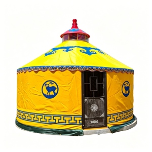 Yurt mongol de camping pour les <span class=keywords><strong>vacances</strong></span> avec couverture supérieure imperméable et tente yurt mongole pour une expérience de voyage dans une zone scénique naturelle - Product Image 2