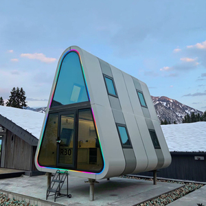Hotel e appartamenti modulari a doppio strato in acciaio per attrazioni turistiche case triangolari centri commerciali - Product Image 3