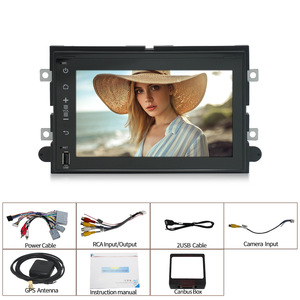 Автомобильный Dvd-плеер с сенсорным экраном 7 дюймов, 2din, Android, радио, GPS-навигация, Wi-Fi, Mp5, видеоплеер Ford Explorer Mustang - Product Image 6