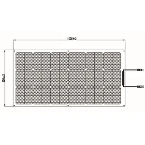 Etfe 100W 120 200W 250 واط 320 350W مرنة لوحة طاقة شمسية أوروبا أنظمة الطاقة الشمسية