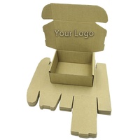 Boîte d'Expédition Personnalisée Noire en Papier Cartonnée pour Vêtements avec Logo de Vente au Détail – Petit Colis Ondulé pour Envoi Postal