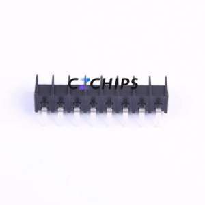 KF45R-9.5-8P Barrier Terminal Block Bent Lead Through Hole,P=9.5mm Connector Two Sides 9.5mm 1x8P Right Angle Pin - Product Image 2