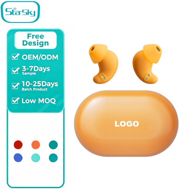 Sleep ANC Wireless Earbuds Custom Logo Private Label Sleep Headphones Invisible Earphone With White Noise One-stop Service