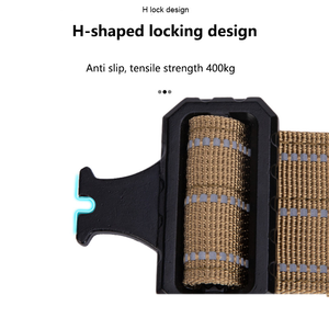 Gran oferta, mango de fibra de poliéster reflectante ajustable de alta calidad, hebilla de Metal resistente, collares tácticos medianos grandes para perros - Product Image 3