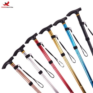 Bastón de Senderismo Telescópico de Aluminio de 3 Secciones, Ajustable y Plegable, con Punta de Goma, RTS, Pedidos Mixtos al por Mayor - Product Image 1