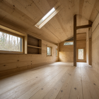 Cabane préfabriquée en acier léger à installation rapide, petite maison en bois, maison conteneur, maison mobile modulaire