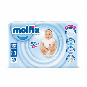 Para Molfix Ultra Pack Pañal de bebé No. 6 62 piezas Pañal con cinta impresa Fabricante de pañales de bebé - Product Image 1