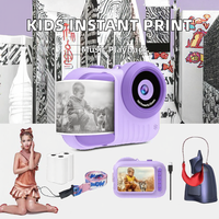 Appareil photo instantané pour enfants avec capteur CMOS et fonction MP3, écran 3,5 pouces, pour garçons et filles de 3 à 12 ans