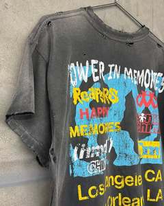 เสื้อยืดลายกราฟิก DTG แบบสั่งทำพิเศษ ทรงโอเวอร์ไซส์ ผ้าฝ้าย 100% ซักกรด เนื้อผ้าหนา สำหรับผู้ชาย สไตล์วินเทจ ขาดๆ แบบดิสเทรส - Product Image 3