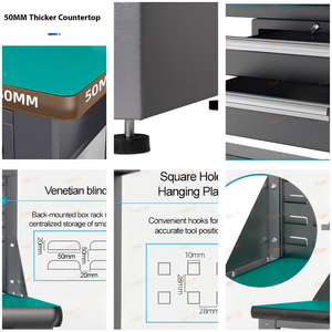 Chất Lượng Cao Chuyên Nghiệp Kim Loại Modular Nhà Để Xe Hội Thảo Bàn Làm Việc Cơ Khí Ngăn Kéo Làm Việc Hàng Đầu Hệ Thống Lưu Trữ OEM Tùy Chỉnh - Product Image 3