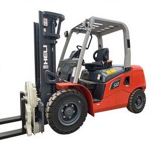 Used HELI G3 Series 50 Diesel Forklift 3 Stage Mast Pneumatic Tire Seated Operation Indoor Flooring Use 4WD Cummins <b>Engine</b> - Product Image 1
