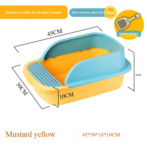프리미엄 커버 고양이 쓰레기통 트리플 씰 Odorlock 시스템 이동식 상단 탄소 필터 높은 벽 안티 산란 디자인 낮은 항목 - Product Image 3