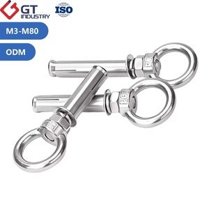 Ganchos de Elevación de Acero Inoxidable A2 A4 50 70 80 ASTM A36 316 316L, Perno <span class=keywords><strong>con</strong></span> Tornillo de Expansión <span class=keywords><strong>con</strong></span> Anillo, Tuercas de Ojo Cerrado - Product Image 3
