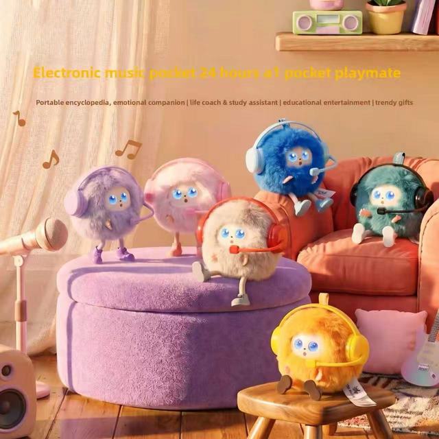 Electric AI Smart Plush Doll With Audio Bag 24 Hours Long Time Accompany Interactive Comfort Companion Toy for Kids Gift