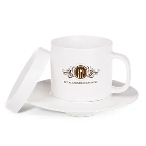 Tasse avec soucoupe et couvercle, merchandising personnalisé - Product Image 1