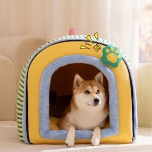 Cama para Mascotas Clásica y Elegante de Algodón PP Sólido y Felpa Tipo Algodón, Lavable, Ecológica y Acogedora para Gatos y Mascotas Pequeñas - Product Image 2