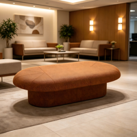 Großes Gebogenes Sofa im Nordischen Stil Halbkreisförmiges Modernes Halbrund-Sofa für Öffentliche Räume