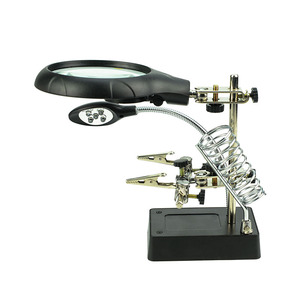 3 Trong 1 Hàn Sắt Đứng Chủ Hàn Trạm MG16129-C Hàn Kính Lúp 5 LED Phụ Trợ Clip Magnifier Sửa Chữa Công Cụ - Product Image 5