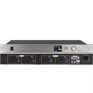 Supresor de retroalimentación profesional <span class=keywords><strong>2</strong></span> entradas <span class=keywords><strong>2</strong></span> salidas, Karaoke Reverb y procesador de audio antisilbido para Karaoke en casa - Product Image 1