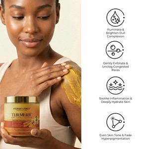 <span class=keywords><strong>Gommage</strong></span> corporel au curcuma biologique, <span class=keywords><strong>gommage</strong></span> exfoliant éclaircissant pour éliminer les taches brunes, blanchiment du corps pour la zone du bikini et les parties intimes - Product Image 4