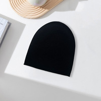 Gorro de lana merino 100% para mujer, cálido, suave, transpirable, cómodo, elástico, tejido, ajustable, informal, para invierno.