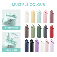 Bouteille d'eau isotherme 24oz en acier inoxydable 304, grande capacité, à double paroi, avec couvercle hermétique, idéale pour le sport et les activités de plein air – Nouveauté très prisée