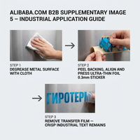 Maßgefertigter 3D Galvanisierter Nickel-Transferaufkleber Industriequalität Wasserdichtes Metall-Logo-Etikett für Maschinen und Geräte
