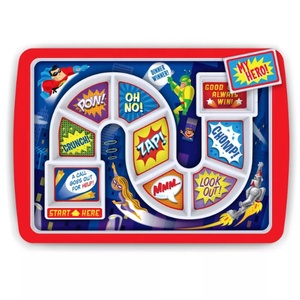 11 Inch help children not to be picky eaters melamine kids plates kids divided dinner plate