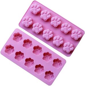 FDA Food Grade <b>Silicone</b> Dog & Cat Paw Shaped Eco-Friendly <b>Baking</b> Mold for Children's Chocolate and Ice Candy - Product Image 1