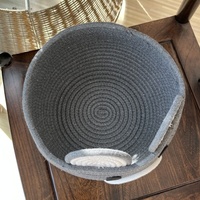 Panier de rangement en corde de coton style dessin animé ours mignon pour articles ménagers, poupées, jouets, collations et cosmétiques - Vente en gros