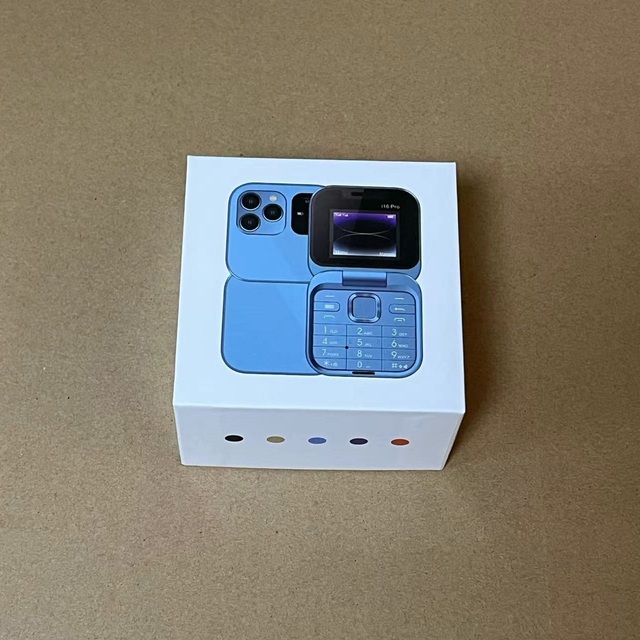 Hotsale Mini Phone I16 Pro Dual SIM Card Fold Mobile Phone 2G Network Video Player Mini Size Folding Feature Phone