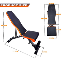 Banc de musculation pliable multi-positions pour la maison, banc d'entraînement stable pour les exercices de renforcement de la poitrine, des épaules, du dos et des abdominaux
