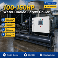 Solution de refroidissement pour usine de fabrication : Refroidisseur à vis 120 CV refroidi par eau, équipement de refroidissement industriel pour processus, fonctionnement fiable
