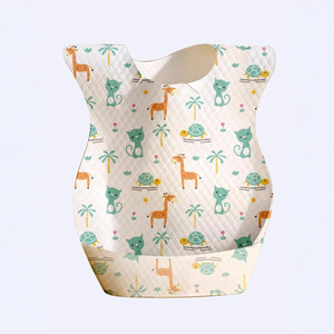 Cute Design Cartoon Printed <strong>Disposable</strong> Cotton <strong>Bib</strong> for Children Hot Selling Organic Cotton Baby <strong>Bib</strong> for Feeding Child - Product Image 2