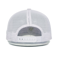 Gorra de Camionero de Malla Transpirable de Algodón de 6 Paneles con Cierre Trasero Ajustable y Parche Bordado con Logotipo Personalizado Promocional