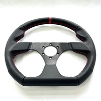 Volant en cuir suédé de style JDM de haute qualité, logo personnalisé universel pour simulateur de course, drift et tuning
