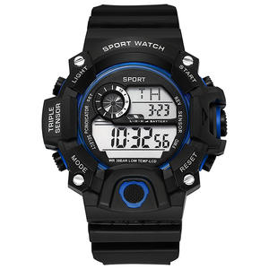 Reloj deportivo de moda para hombre con pantalla digital Esfera de 50mm Banda de TPU 10m Alarma de resistencia al agua Día/fecha Nuevo reloj redondo - Product Image 1