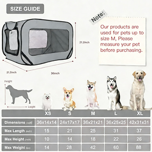 <b>Portable</b> Foldable Pet Car <b>Seat</b> Breathable Mesh Pet Travel Crate - Product Image 5