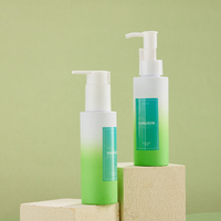 Flacon de lotion vide en PET recyclable de 120 ml, dégradé, avec pompe cylindrique de 24 mm, contenant en plastique pour soins du corps et du visage