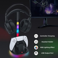 Support de casque de charge efficace pour contrôleur PS5 Affichage de chargeur rapide pour Dock de stockage de manette de jeu Dualsense Edge
