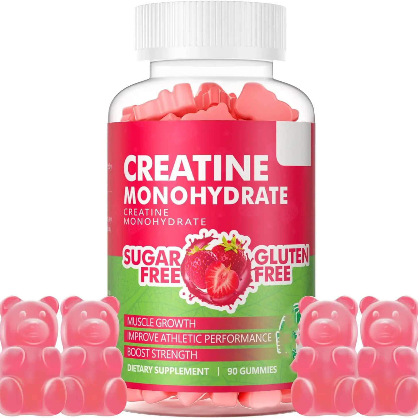 OEM Creatine monohidrat Gummies membentuk otot Creatine Gummies meningkatkan energi sebelum latihan Gummies suplemen