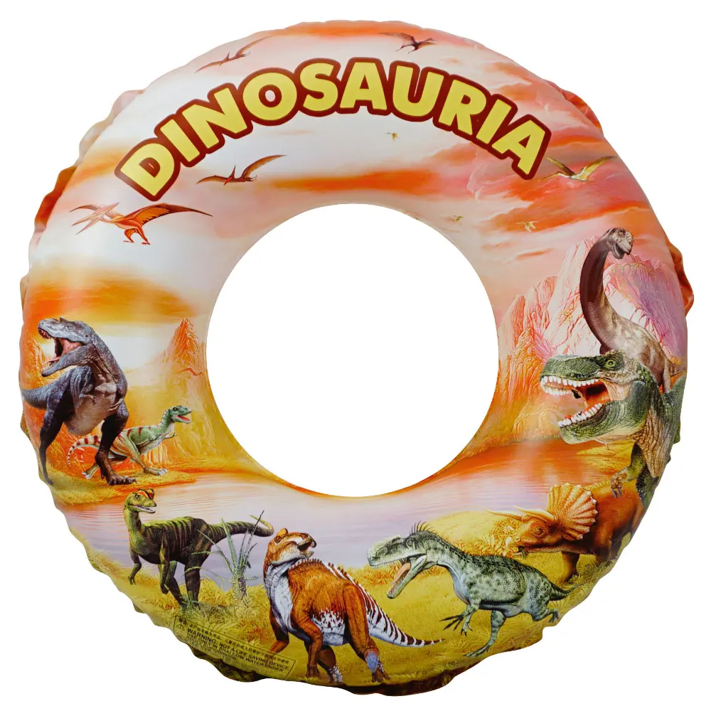 Flotador de piscina de Material de PVC Premium, anillo de natación para niños, venta al por mayor, tubo de natación de dinosaurio promocional